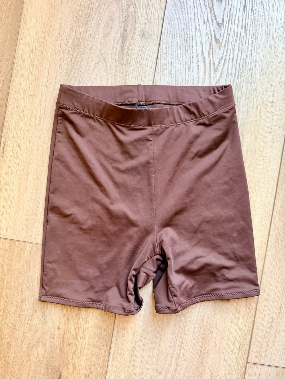 SKIMS Swim Mid Waist Bike Short Brown
